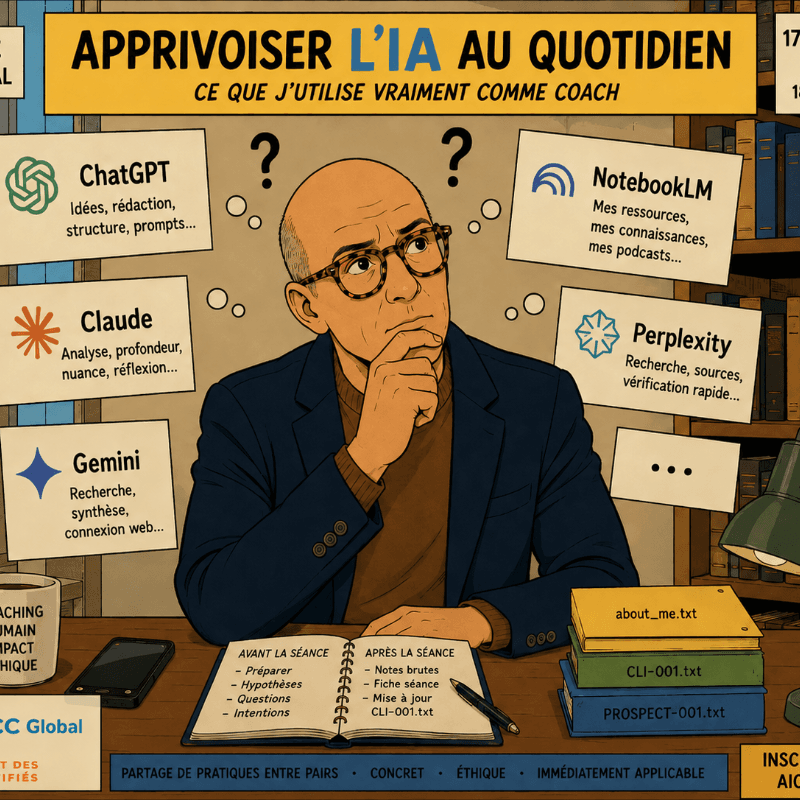 Apprivoiser l’IA au quotidien Ce que j’utilise vraiment comme coach